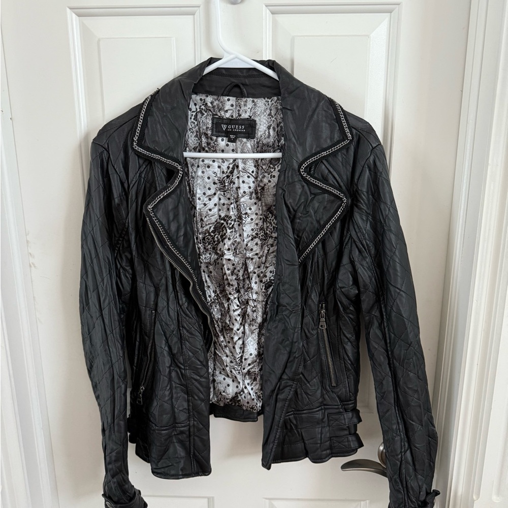 Guess Black Women's Leather Jacket